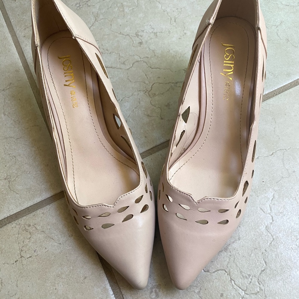 Super sexy/cute baby pink/cream heels